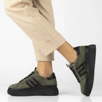 Leather sneakers Filippo DP7175/25 KH khaki