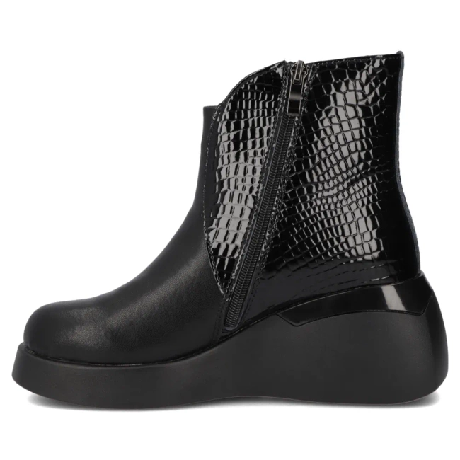 Leather ankle boots Filippo DBT7431/25 BK black