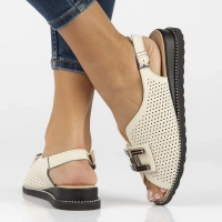 Leather sandals Filippo DS6032/25 BE beige