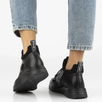 Leather ankle boots Filippo DBT7168/25 BK black