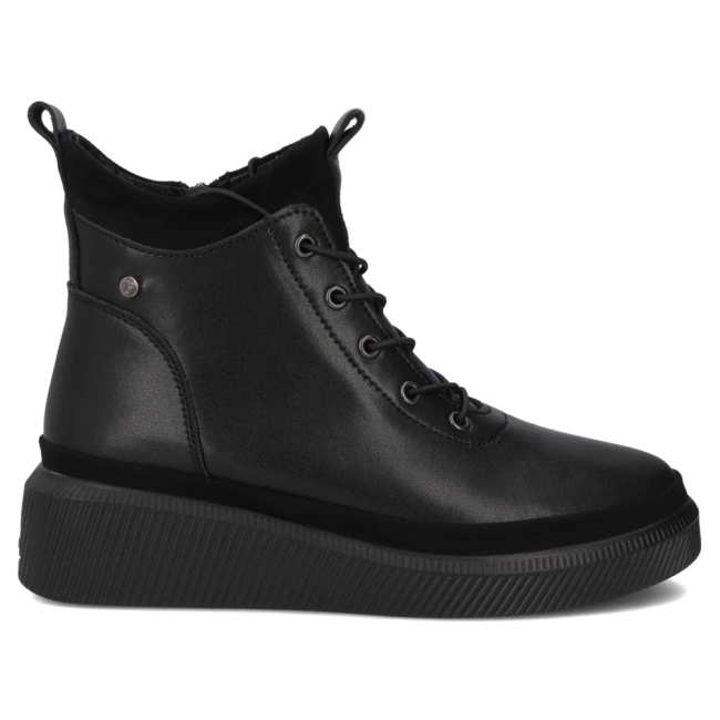 Leather ankle boots DBT4799/25 BK black