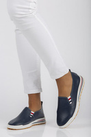 Leather shoes Filippo DP3510/22 NV navy blue
