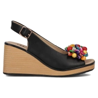 Leather sandals Filippo DS6021/25 BK black