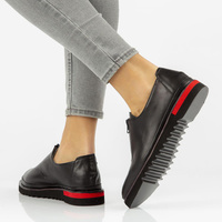 Leather shoes Filippo DP3916/22 BK black