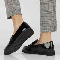 Skórzane mokasyny Filippo DP1515/24 BK czarne