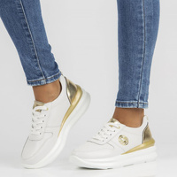 Leather sneakers Filippo DP3505/22 WH white