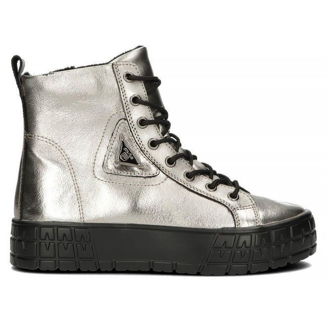 Skórzane trzewiki Filippo DBT3951/22 GN Gunmetal