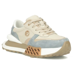 Leather sneakers Filippo DP6733/25 BE BL beige