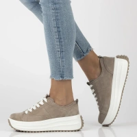 Skórzane sneakersy Filippo DP6795/26 BE beżowe