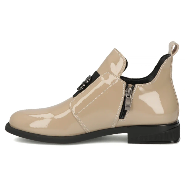 Leather ankle boots Filippo DBT4763/25 BE beige