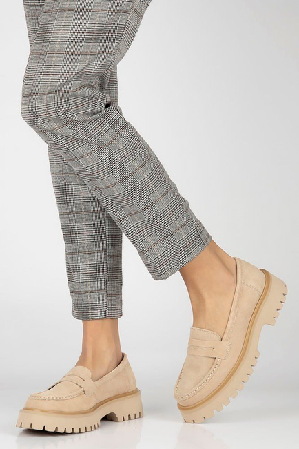 Leather shoes Filippo DP4586/23 BE beige