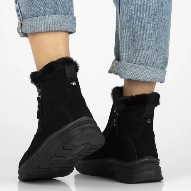 Leather ankle boots Filippo DBT7291/25 GR grey