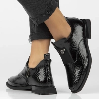 Skórzane botki Filippo DBT6425/25 BK czarne
