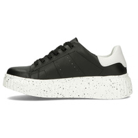 Skórzane Sneakersy Filippo DP4404/23 BK WH czarne