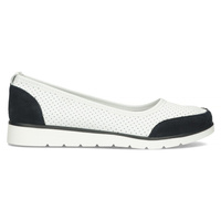 Skórzane półbuty Filippo DP4524/23 WH NV białe