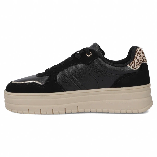 Leather sneakers Filippo DP7102/25 BK black