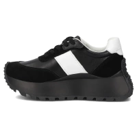 Leather sneakers Filippo DP6785/25 BK BK black