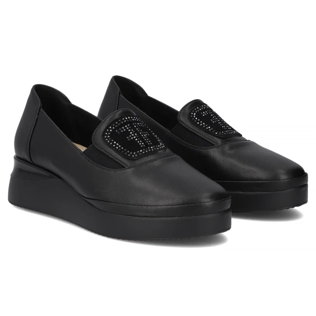 Leather shoes Filippo DP7396/25 BK black