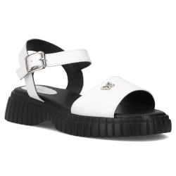 Leather sandals Filippo DS6811/25 WH white