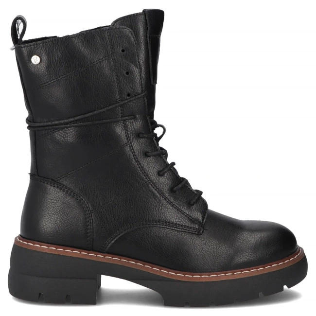 Leather ankle boots Filippo DBT7263/25 BK black