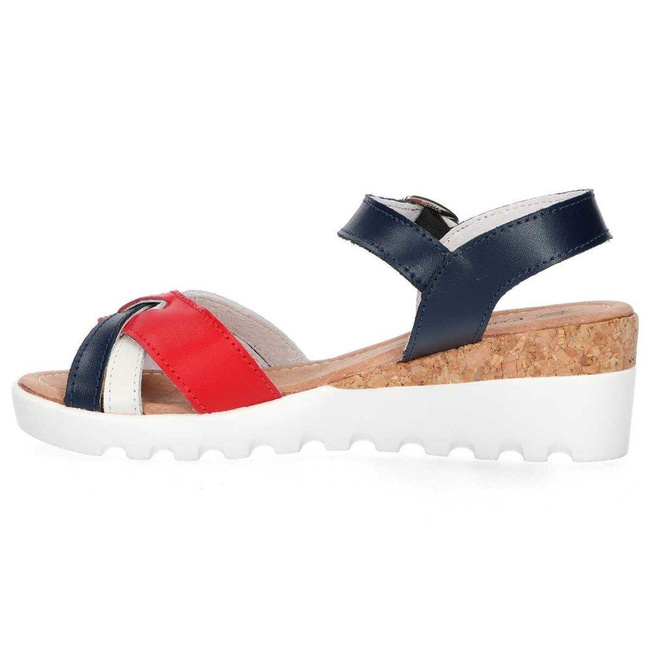 Sandały Filippo DS1273/20 NV RD Navy Red