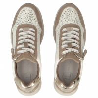 Leather sneakers Filippo DP7101/25 WH BE white beige