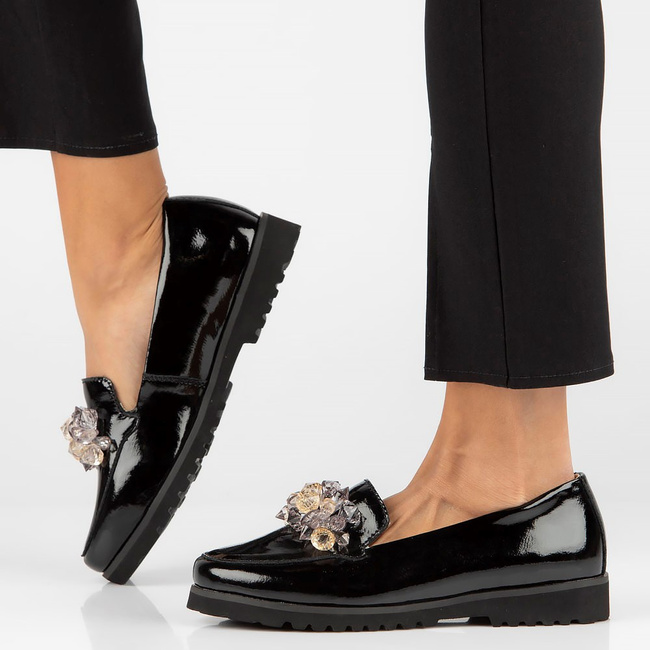 Leather shoes Filippo DP4562/23 BK black