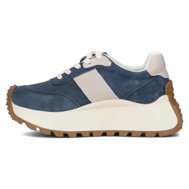 Leather sneakers Filippo DP6785/25 BL blue