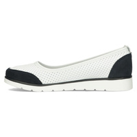 Skórzane półbuty Filippo DP4524/23 WH NV białe