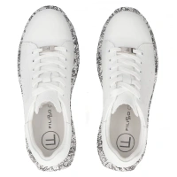 Leather sneakers Filippo DP7507/26 WH BK white