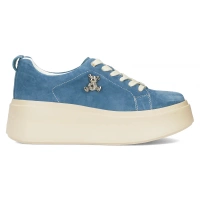 Leather sneakers Filippo DP6246/24 BL blue
