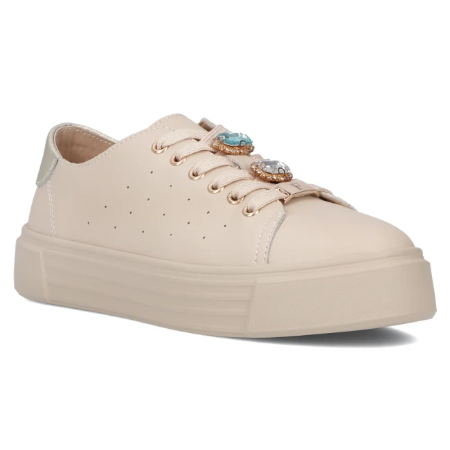 Leather sneakers Filippo DP6854/25 BK black