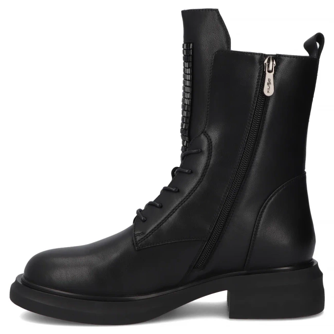 Leather ankle boots Filippo DBT7241/25 BK black