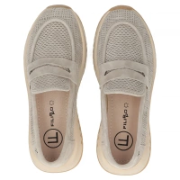 Skórzane półbuty na platformie Filippo DP6748/25 BE beżowe