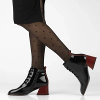 Botki na obcasie Filippo DBT3110/25 BK czarne