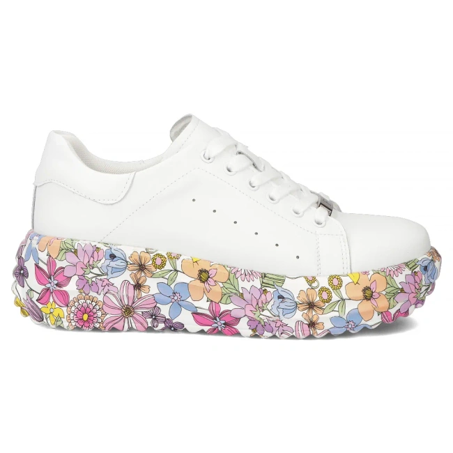 Leather sneakers Filippo DP7507/26 WH MLT white