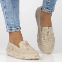 Skórzane półbuty Filippo DP6838/25 BE beżowe