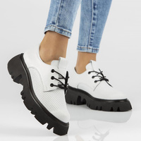 Leather shoes Filippo DP3909/22 WH white