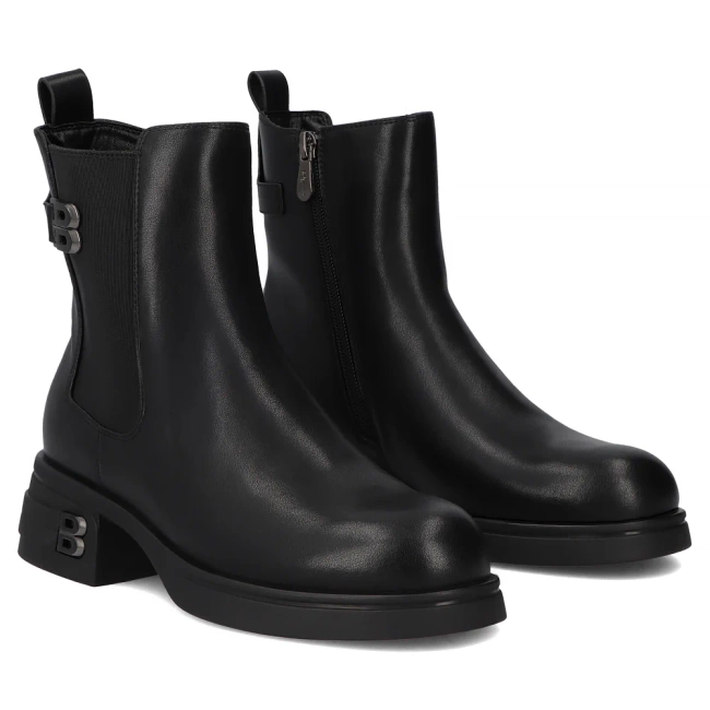 Leather ankle boots Filippo DBT7200/25 BK black