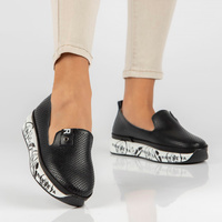 Leather shoes Filippo DP4409/23 BK black