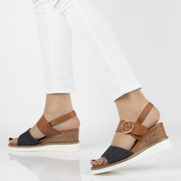 Wedge sandals Filippo DS2077/21 BR DE brown