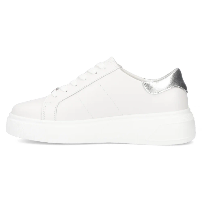 Skórzane sneakersy Filippo DP6824/25 WH białe