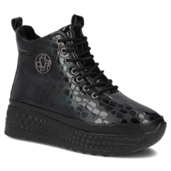 Leather ankle boots Filippo DBT7278/25 GE dark green