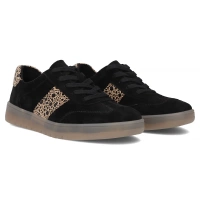 Skórzane sneakersy Filippo DP6770/25 BK LEO czarne