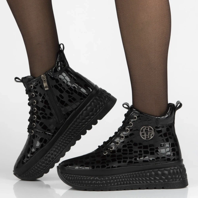 Leather ankle boots Filippo DBT7278/25 BK black