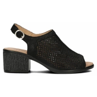 Leather sandals Filippo DS4475/24 BK black