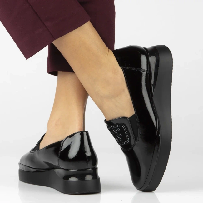 Leather shoes Filippo DP7396/25 BK L black