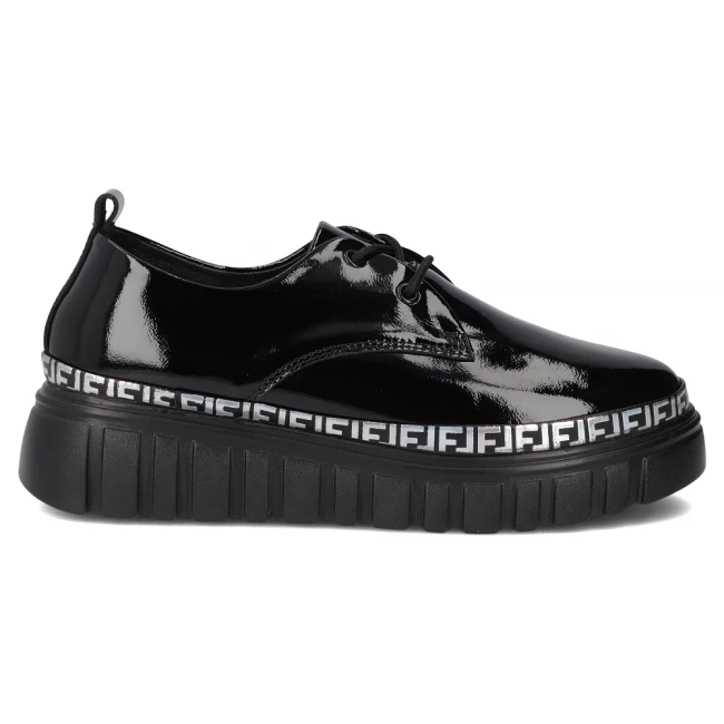 Leather sneakers Filippo DP6846/25 BK L black