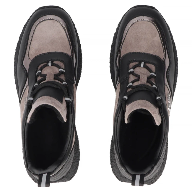 Skórzane sneakersy Filippo DP7406/25 TP BK czarne