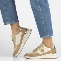 Leather sneakers Filippo DP7106/25 BE beige